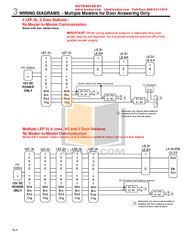 PDF manual for Aiphone Other LEF-10S Intercoms